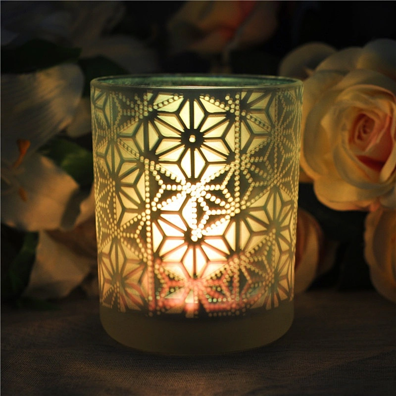 12oz mercury tealight matte candle holders glass