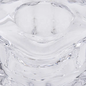 Clear crystal square tealight glass candle jars home decoration