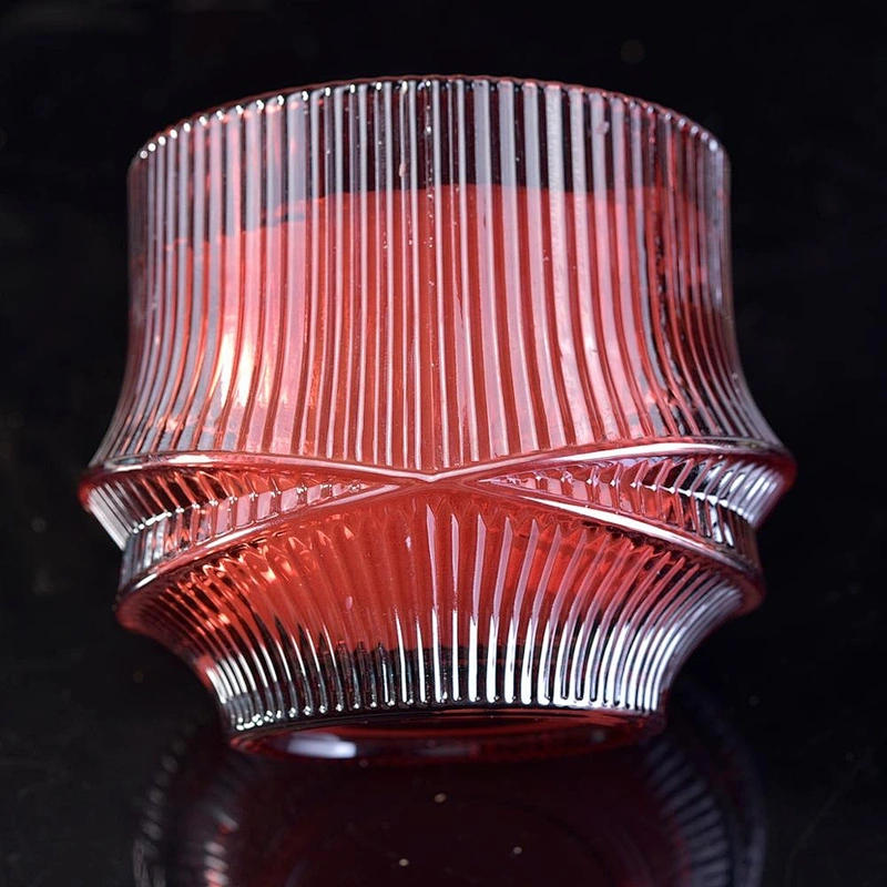 Wholesale colored decorative votive luxury glass candle jars