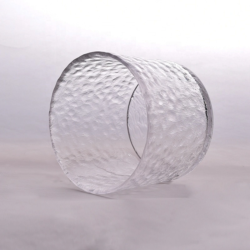 Transparent spraying candle vessel glass candle jar home decorative in bulk