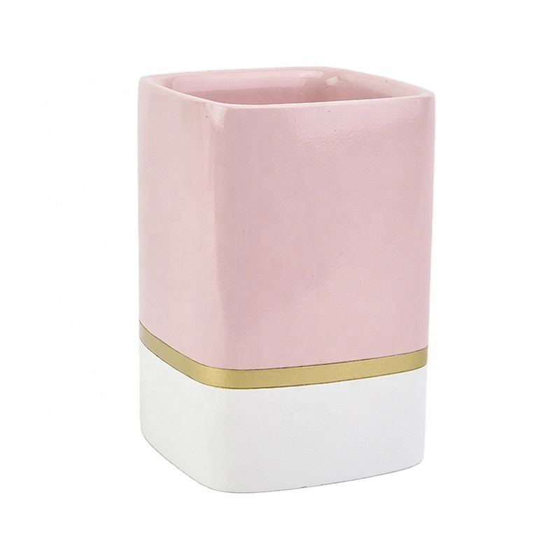 PU coating concrete candle containers