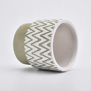 Luxury ceramic candle containers votive candle holder customized