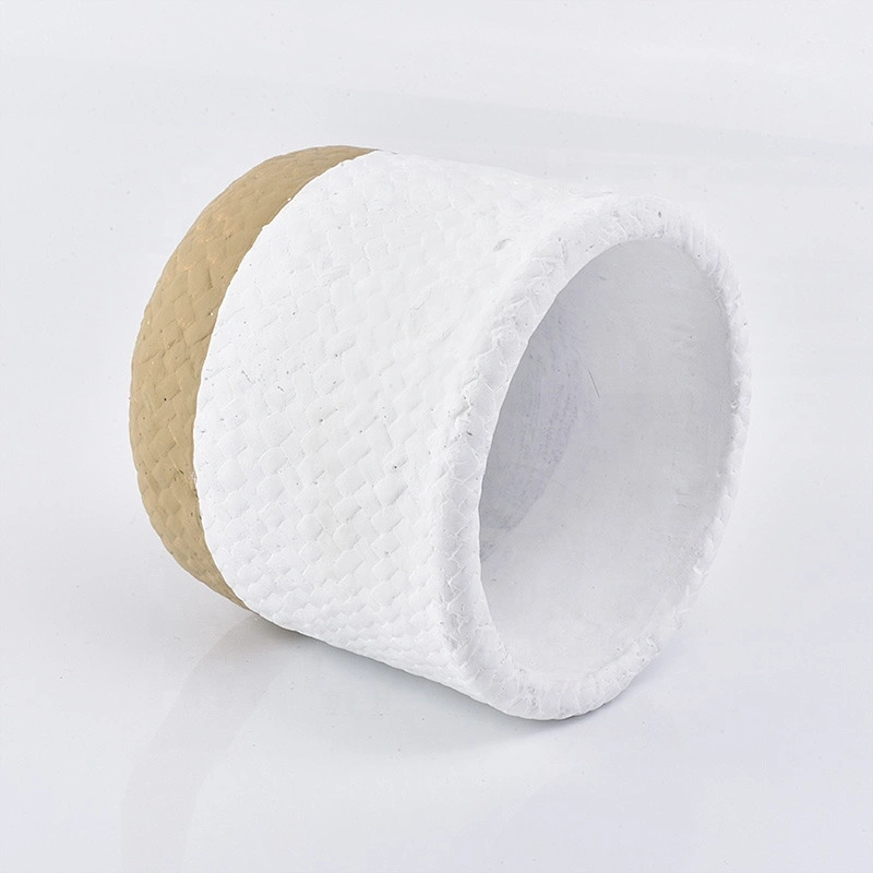 Cylinder concrete candle vessel votives candle holder home decoration