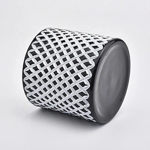 Handmade cylinder candle holder glass votive candle jars home decoration use