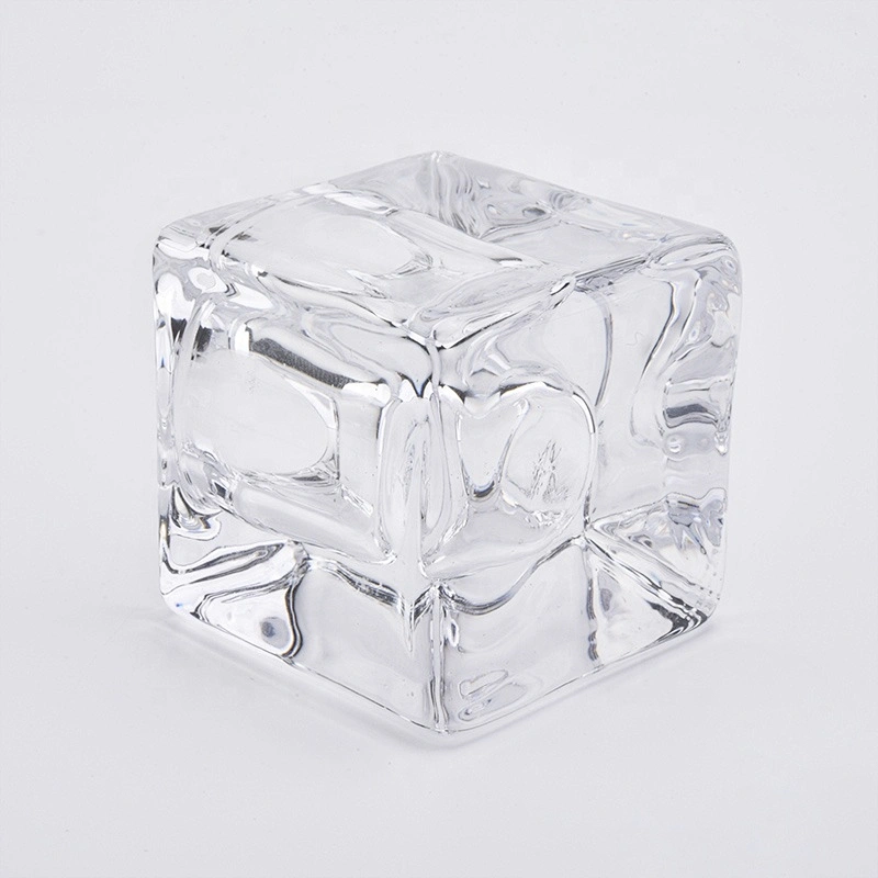 Transparent mini crystal glass tealight candle jars for wedding