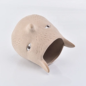 Animal-shape ceramic votive candle jars customized candle holders home decor wholesale