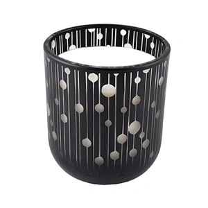 Sunny Luxury black tealight ceramic candle vessel 8oz 10oz 12oz