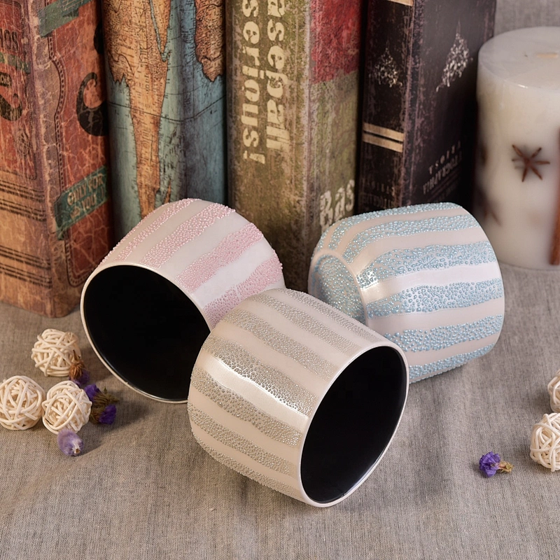 Colorful glazed ceramic tealight scented candle holders home decoration
