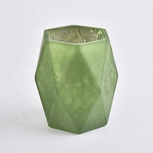 10oz hexagon Eco Friendly Glass Candle Jar Handmade