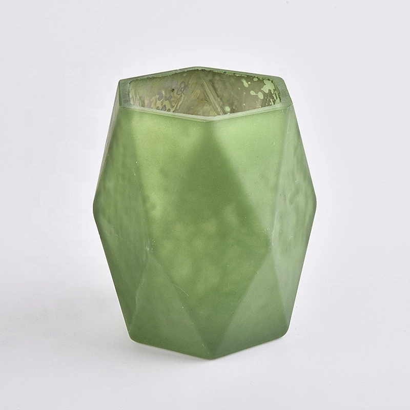 10oz hexagon Eco Friendly Glass Candle Jar Handmade