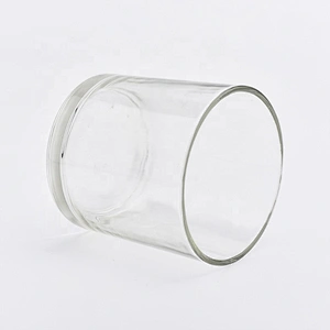 22oz Clear glass candle  holders home decoration wholesale
