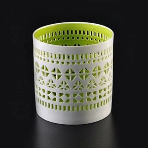 Hollow out Ceramic Candle Holder with Multi Patterns for Votive Candles Wholesales