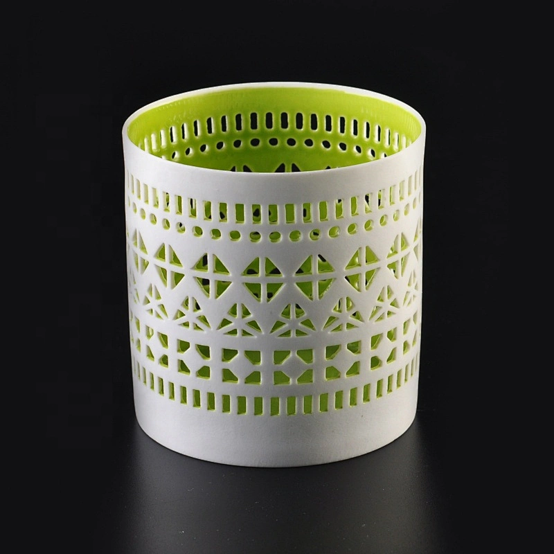 Hollow out Ceramic Candle Holder with Multi Patterns for Votive Candles Wholesales