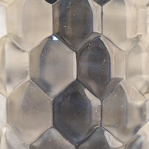 diamond pattern glass vessel luxury glass candle holder home decor