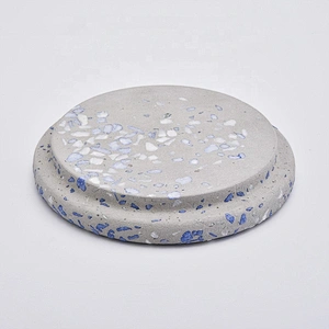 Suppliers Custom round cement lids for candle jars