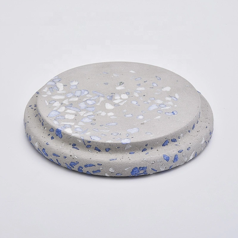 Suppliers Custom round cement lids for candle jars