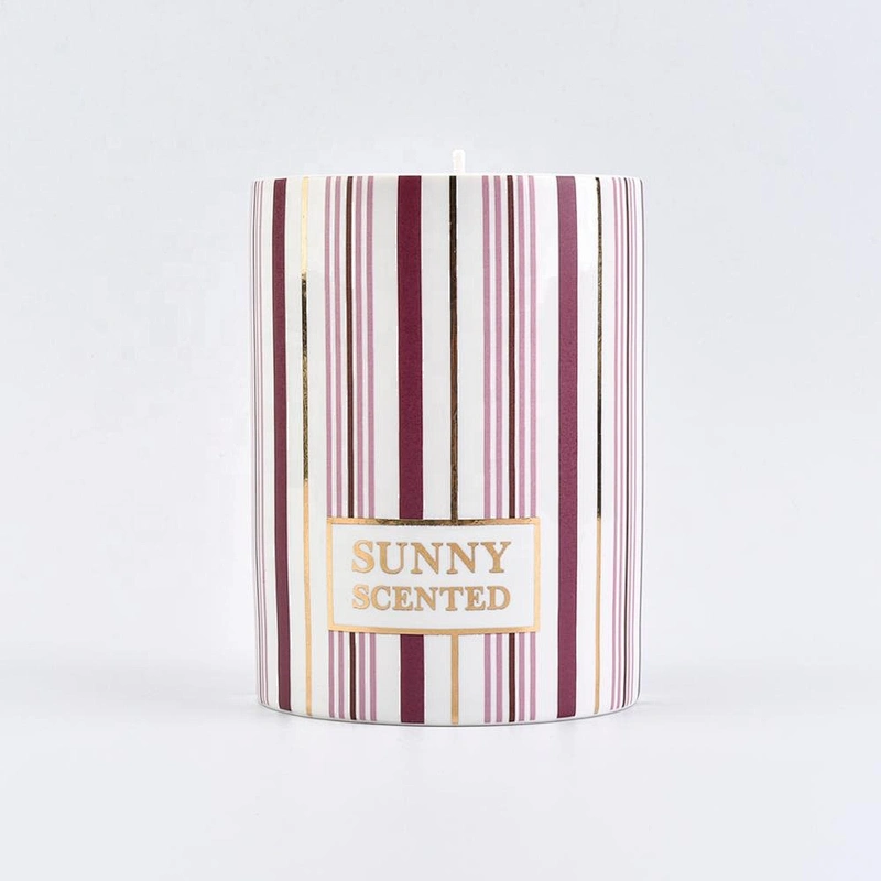 Sunny scented color ceramic candle jars