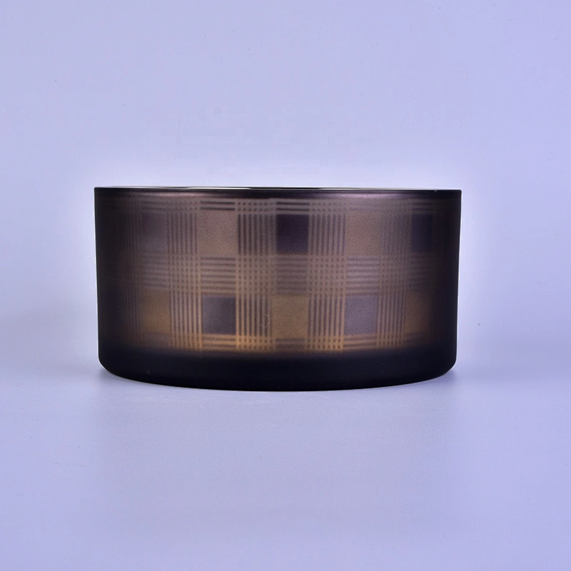 Wholesales luxury large electroplated glass candle jars 10oz 14oz 20oz