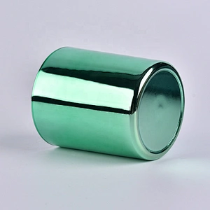 Luxury glass electroplated votive candle holder home decor in bulk