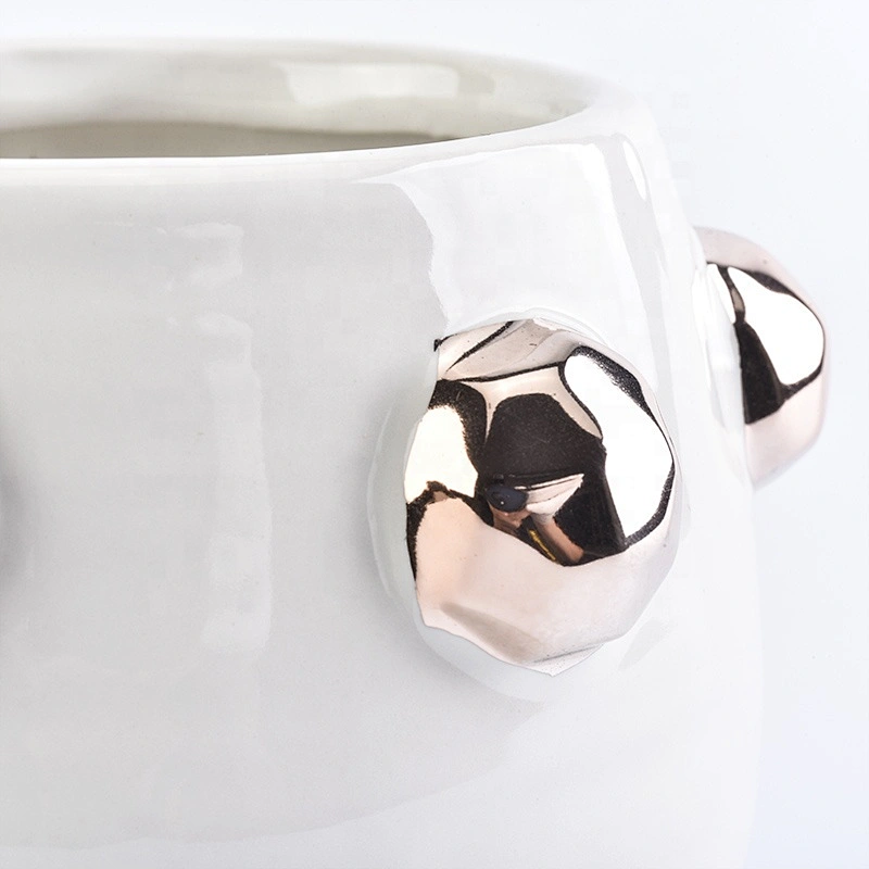 330ml White ceramic candle jar customized candle vessel party decor