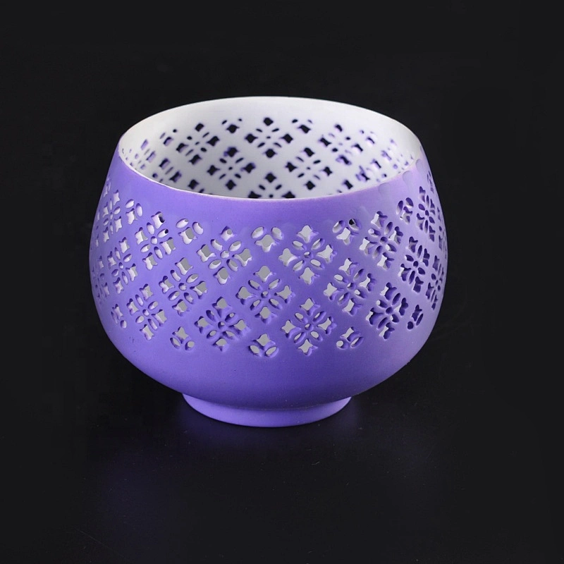 Christmas outdoor matte soy wax candle holder for table