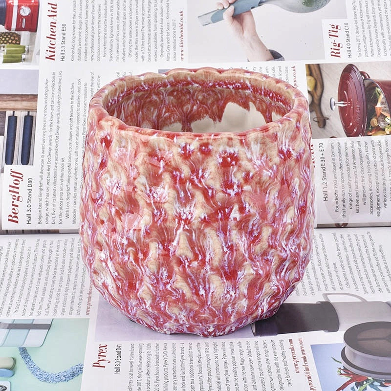 Luxury engraving ceramic candle jar tealight candle holders wedding decor