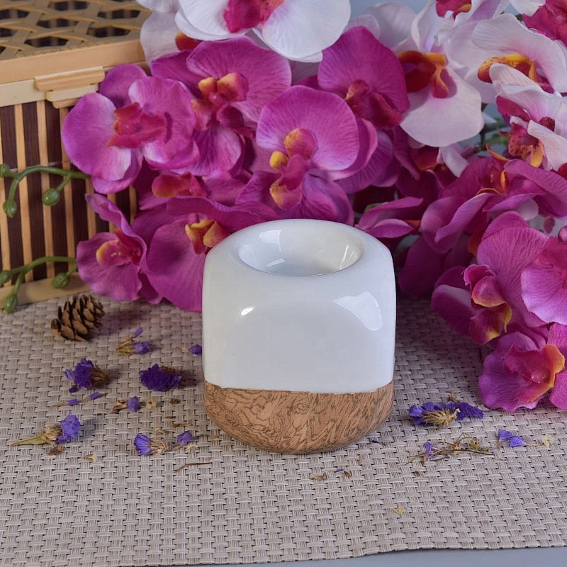 Special glaze ceramic white votive candle holder home decoration suppliers