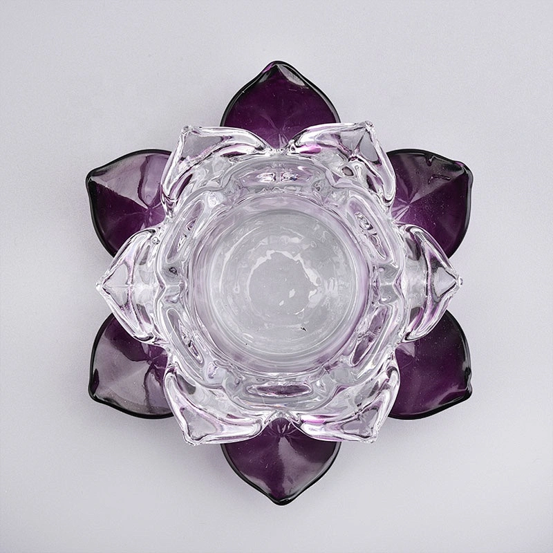 Lotus Glass Votive Candle Holders Home Decor Pieces Wholesales