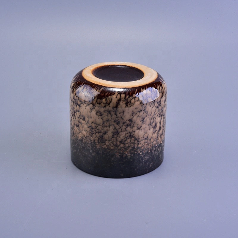 Amber frosted ceramic votive candle holders supplier
