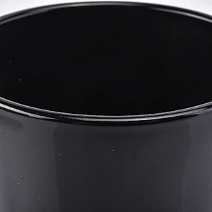 black pillar candle holder, glass cylinder candle jar