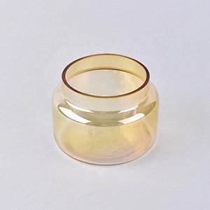 Wholesale amber candle jar glass home decoration