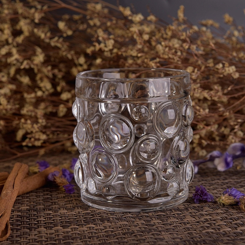 Clear custom candle holder glass candle cups supplier
