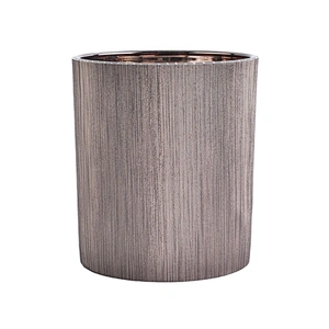 Suppliers custom amber decorative PU material cylinder candle holders