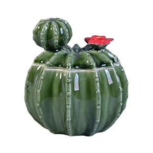 pineapple shape ceramic candle vessel with lid in bulk