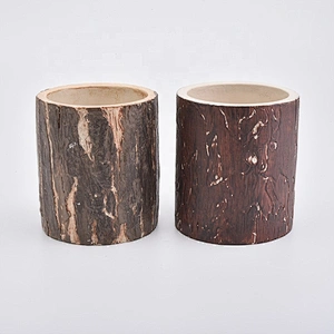 12oz Barky Concrete Candle Jar Cement Holder for Soy Wax Home Decor Wholesales