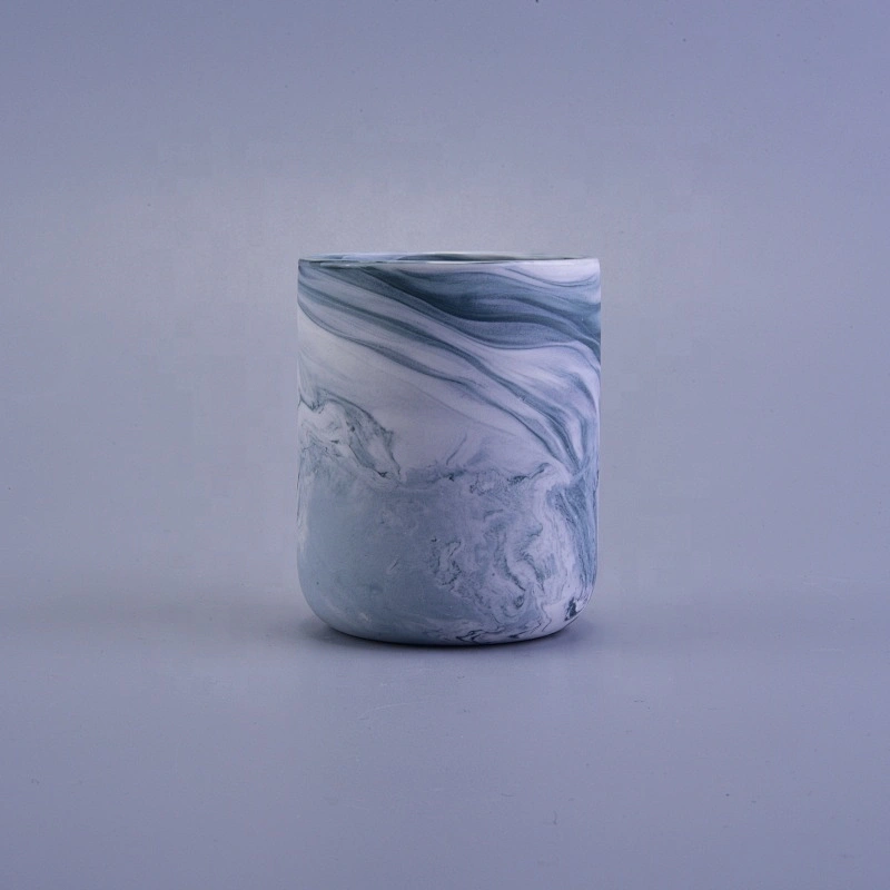 Hurricane ceramic candle jar handmade wholesales