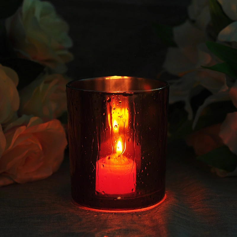 Luxury menorah decorative candle glass tealight holder