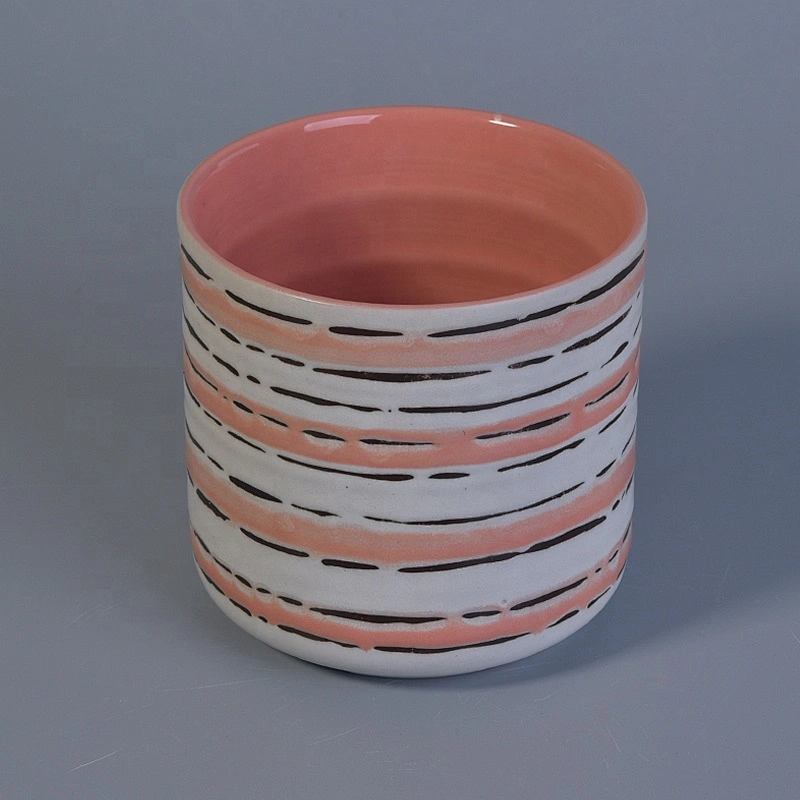 Elegant hand painted ceramic candle holders home decoration in bulk