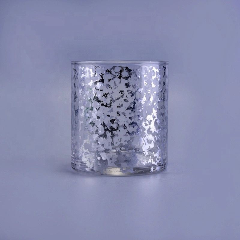Metallic colored glass candle holders home decoration wholesale