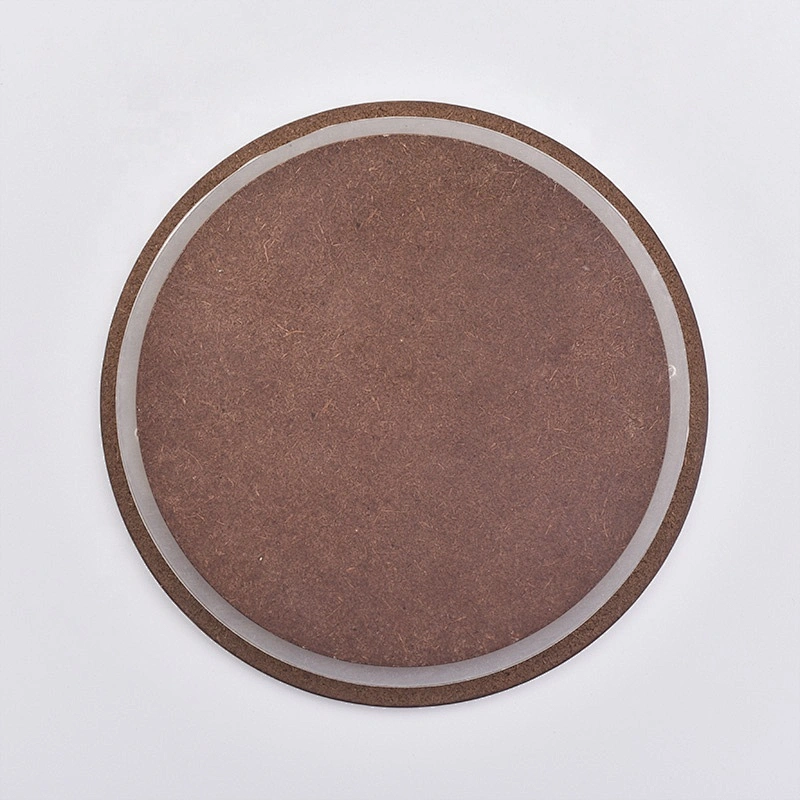 Brown wood lid for candle holder wholesales