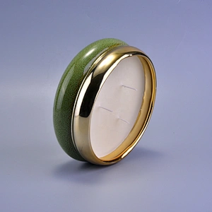 Wholesales custom 3 wick large ceramic candle jar holders