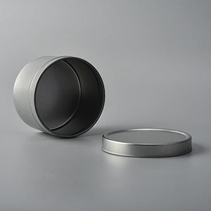 Wholesale metal silver candle holder with lid home decoration
