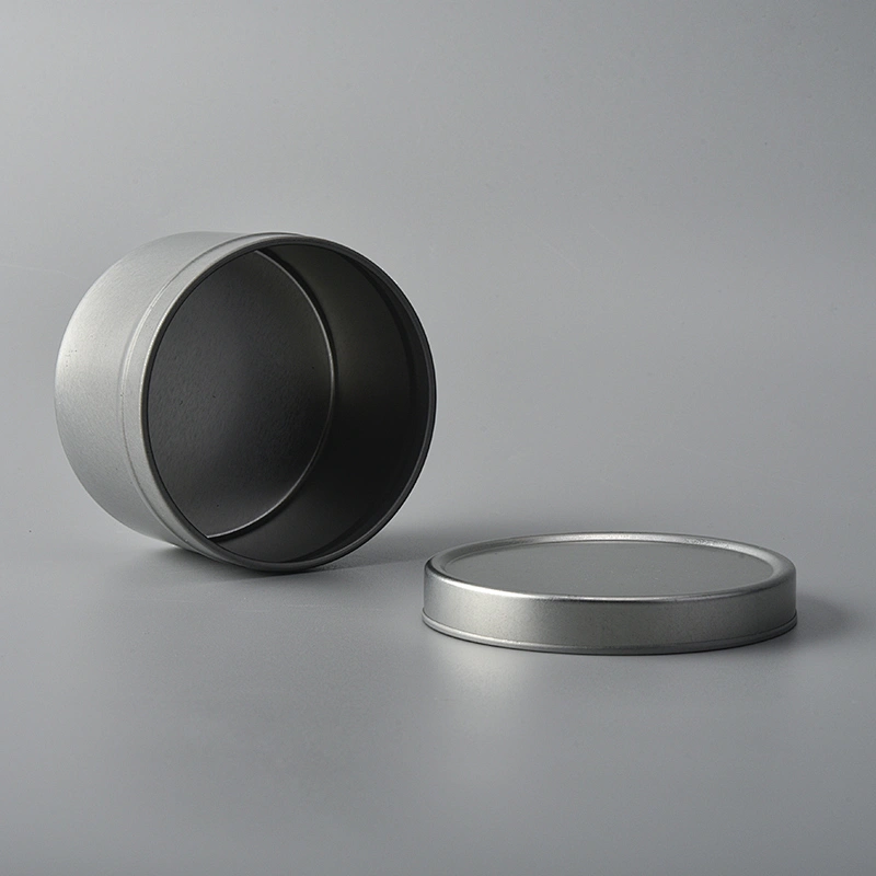 Wholesale metal silver candle holder with lid home decoration