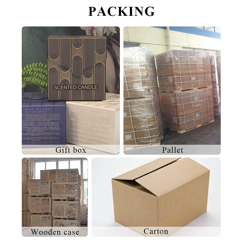 20oz V shape scented wax glass candle holders