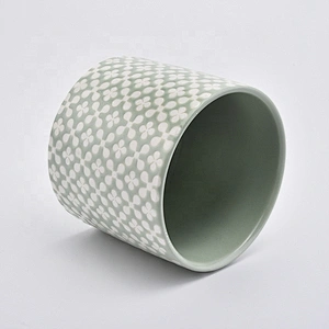 500ml Unique flower ceramic tea light candle vessel home decor