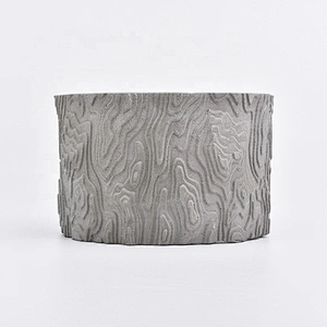 Sunny new design Matte round grey concrete candle holder