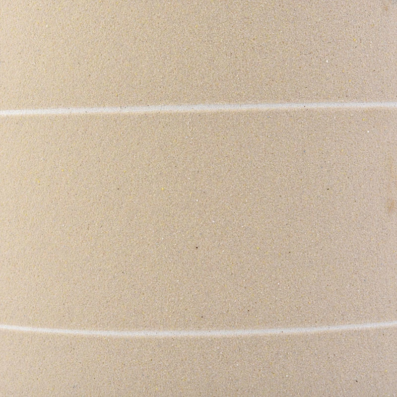 matte ceramic candle jar, 12 oz curve bottom ceramic vessel yellow color