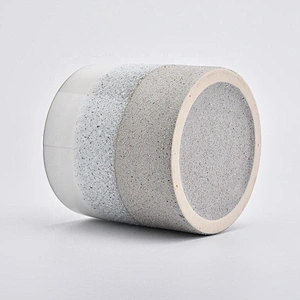 Cylinder Ceramic Candle Vessel Customized finish Acceptable Made in China Wholesales
