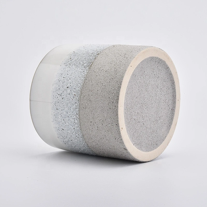 Cylinder Ceramic Candle Vessel Customized finish Acceptable Made in China Wholesales