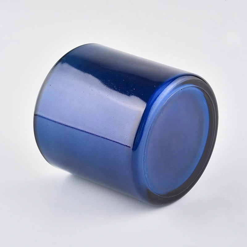 Metallic Colorful Painting Glass Candle Jars with Various Sizes